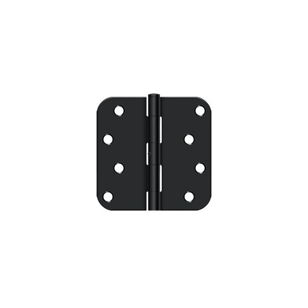 Deltana 4 x 4 x 5/8 Radius Hinge; Non Removable Pin Paint Black Finish S44R5N1B - main